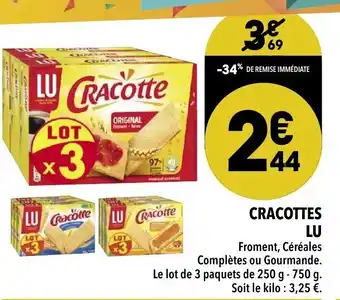 Supeco Cracottes LU offre
