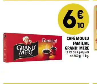 Supeco Café moulu Familial Grand' Mère offre
