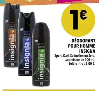 Supeco Déodorant pour homme Insigna offre