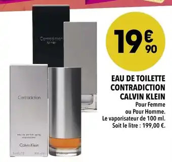 Supeco Eau de toilette contradiction Calvin Klein offre