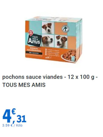 pochons sauce viandes - 12 x 100 g - TOUS MES AMIS