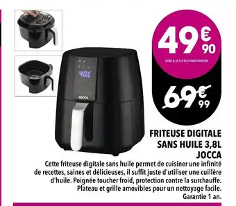 Supeco Friteuse digitale sans Huile 3,8 L Jocca offre