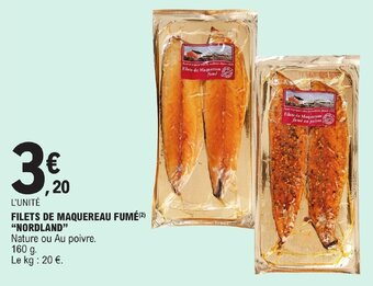 E.Leclerc FILETS DE MAQUEREAU FUMÉ(²) "NORDLAND" offre