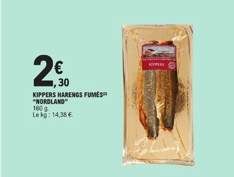 E.Leclerc KIPPERS HARENGS FUMÉS(²) "NORDLAND" offre