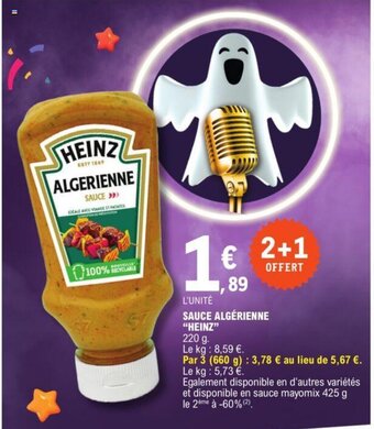 E.Leclerc SAUCE ALGÉRIENNE "HEINZ" offre