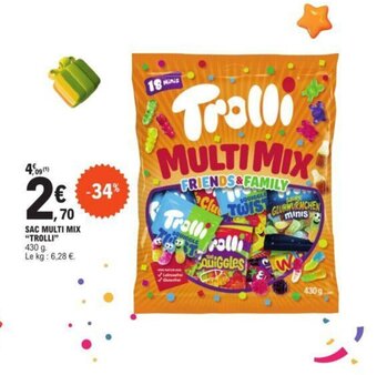 E.Leclerc SAC MULTI MIX "TROLLI" offre
