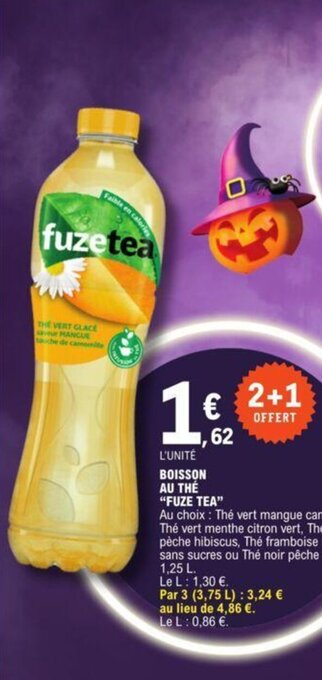 E.Leclerc BOISSON AU THÉ "FUZE TEA" offre
