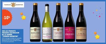 E.Leclerc SUR LES PRODUITS PRÉSENTS EN MAGASIN DE LA GAMME "TERROIR DARONTON" offre