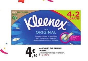 E.Leclerc MOUCHOIRS THE ORIGINAL "KLEENEX" offre