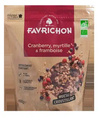 naturéO MUESLI CROUSTILLANT CRANBERRY MYRTILLE offre