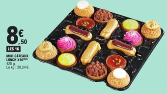 E.Leclerc MINI GÂTEAUX LUNCH X16(²5) 420 g offre