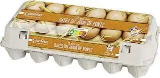 Spar OEUFS FRAIS DATÉS DU JOUR DE PONTE CALIBRE MOYEN offre