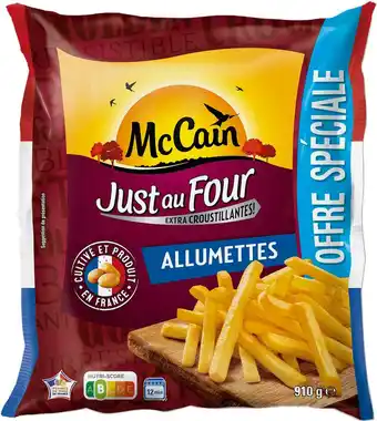 Match Frites Just au four offre