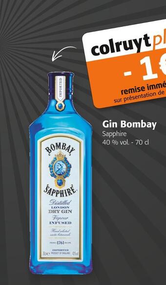 Colruyt Bombay gin offre