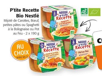Colruyt Nestlé p'tite recette bio nestlé offre