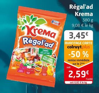 Colruyt Krema régal'ad offre