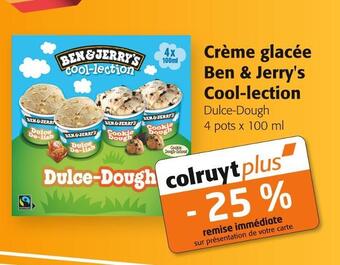 Colruyt Ben & jerry's crème glacée cool-lection offre