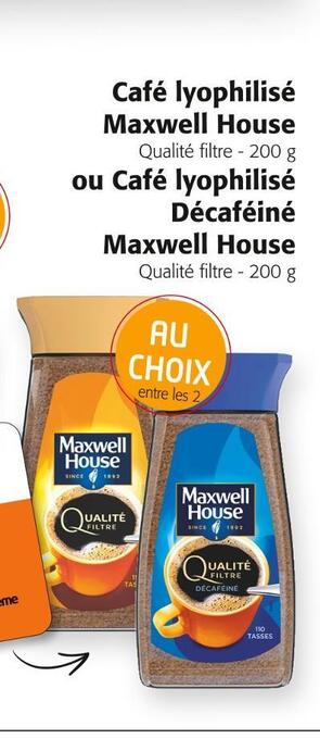 Colruyt Maxwell house café lyophilisé offre