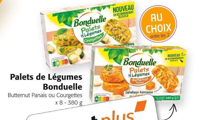 Promo Bonduelle palets de légumes chez Colruyt