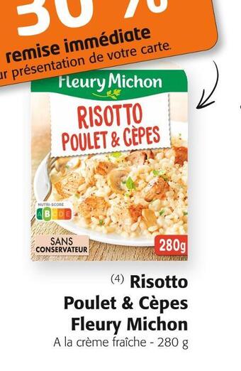 Colruyt Fleury michon risotto poulet & cèpes offre