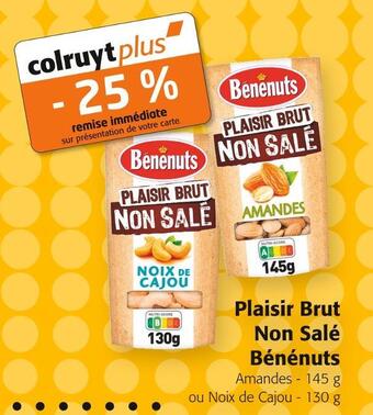 Colruyt Bénénuts plaisir brut non salé offre