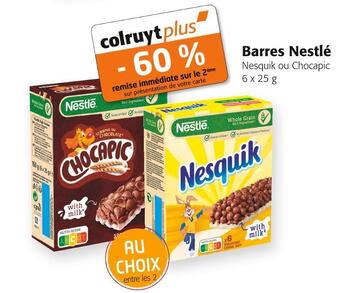 Colruyt Nestlé barres nestlé offre