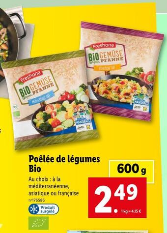 Lidl Freshona poêlée de légumes bio offre