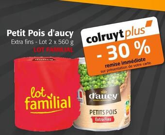 Colruyt D'aucy petit pois offre