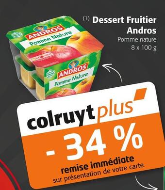 Colruyt Andros dessert fruitier offre