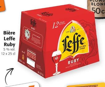 Colruyt Leffe bière ruby offre