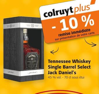 Colruyt Jack daniel’s tennessee whiskey single barrel select offre