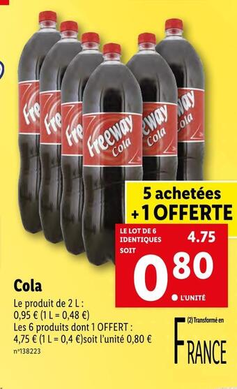 Lidl Freeway cola offre