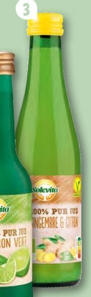 Lidl Solevita pur jus gingembre et citron bio offre