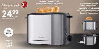 Lidl Silver crest grille-pain double offre