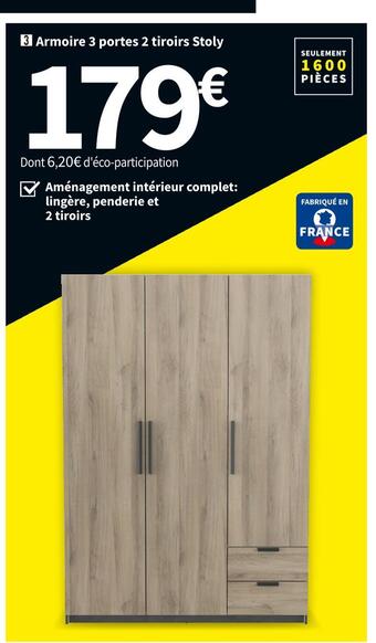 Conforama Armoire stoly offre