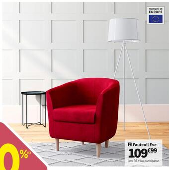 Conforama Fauteuil eve offre