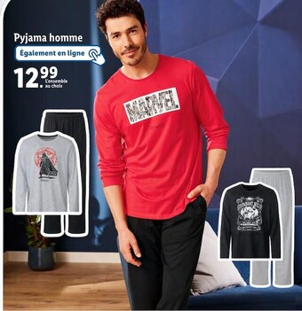 Lidl Disney pyjama homme offre