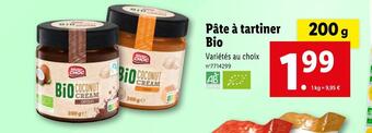 Lidl Mister choc pâte à tartiner bio offre