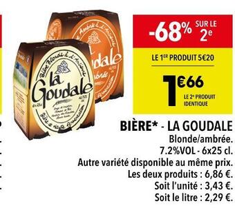 Supeco La goudale bière offre