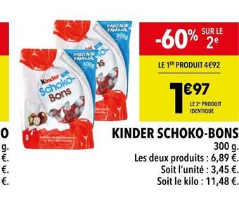 Supeco Kinder schoko-bons kinder schoko-bons offre