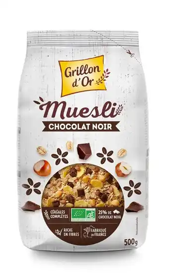 naturéO MUESLI CHOCO NOIR offre