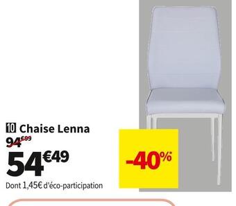 Conforama Chaise lenna offre