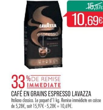 CAFÉ EN GRAINS ESPRESSO LAVAZZA