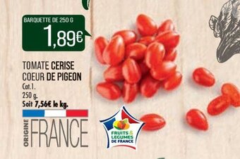 Match TOMATE CERISE COEUR DE PIGEON offre