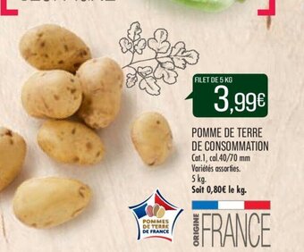 Match POMME DE TERRE DE CONSOMMATION offre