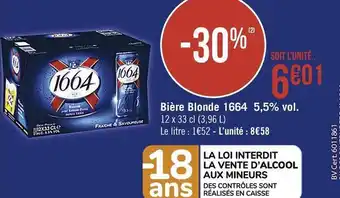 Géant Casino Bière Blonde 5,5% vol. offre