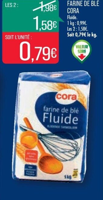 Match FARINE DE BLÉ Cora offre