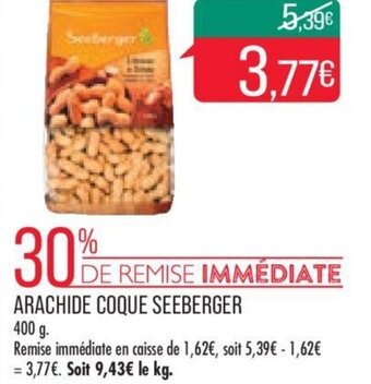 Match ARACHIDE COQUE SEEBERGER offre
