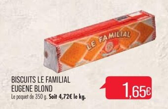 Match BISCUITS LE FAMILIAL EUGENE BLOND offre