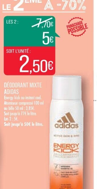 Match DÉODORANT MIXTE ADIDAS offre